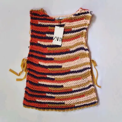 Chaleco tejido multicolor Zara(retorno) - miniatura 1