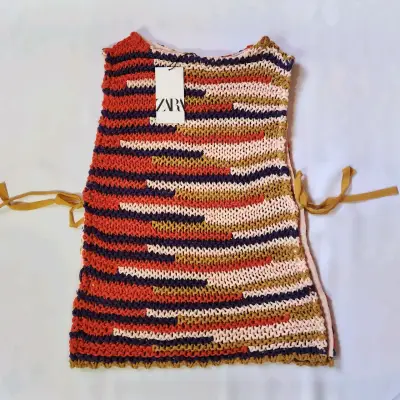 Chaleco tejido multicolor Zara(retorno) - miniatura 2