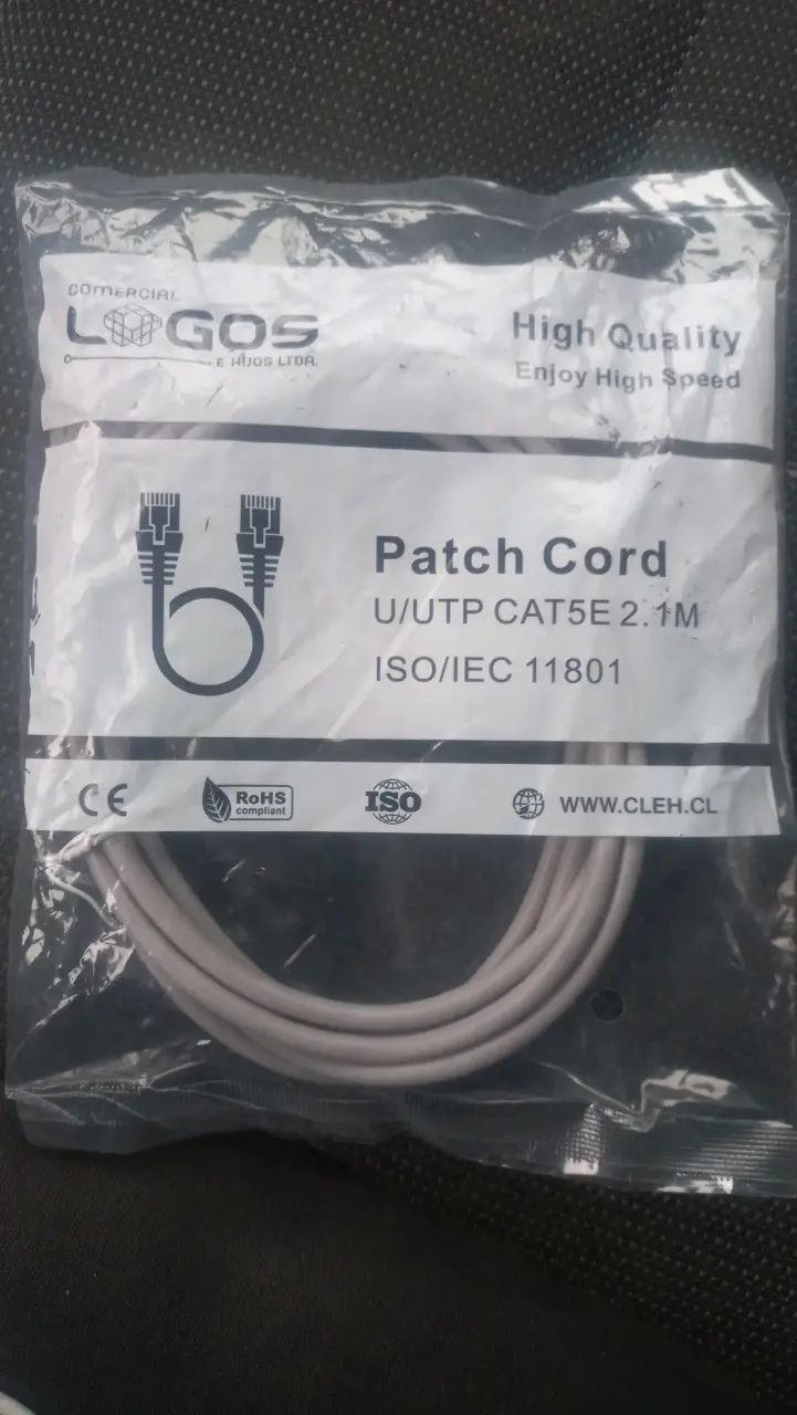 Cable de Red U/UTP CAT5E 2.1M - 1