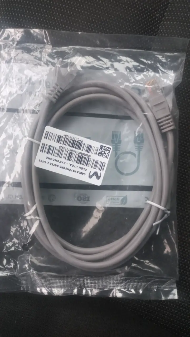 Cable de Red U/UTP CAT5E 2.1M - 2