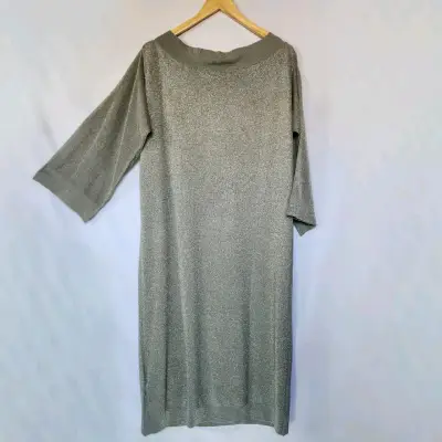 Vestido gris brillante nuevo Zara(retorno) - miniatura 2