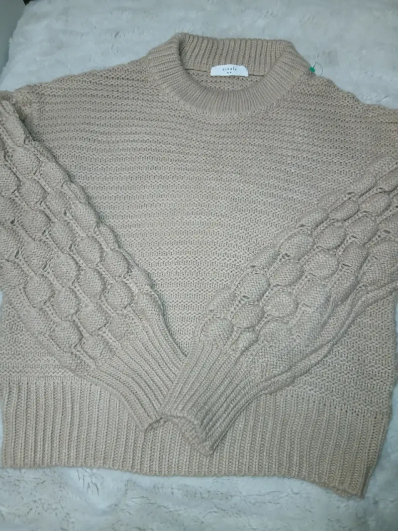 Suéter de lana beige - 5
