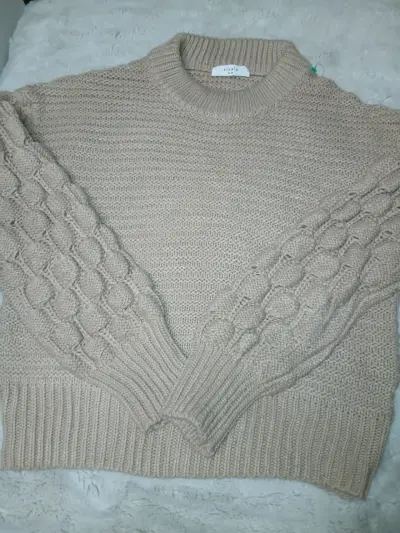 Suéter de lana beige - miniatura 5