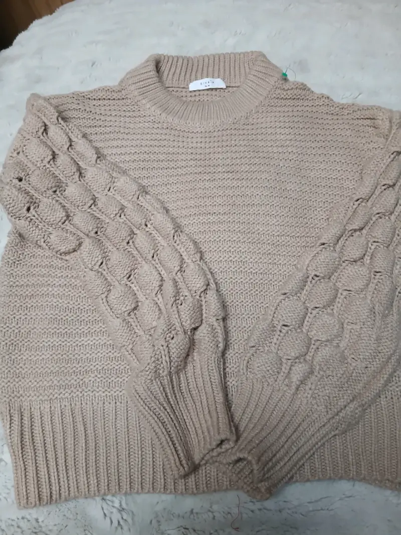 Suéter de lana beige - 6