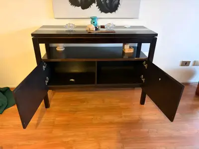 Mueble aparador negro moderno - miniatura 1