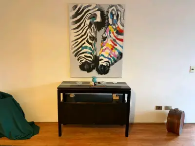 Mueble aparador negro moderno - miniatura 2