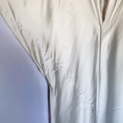 Vestido seda beige elegante Zara(retorno) - miniatura 4