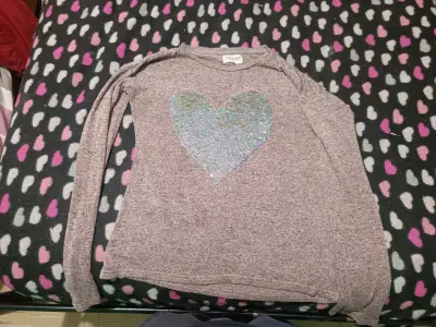 Polerón melange con corazón brillante - miniatura 1