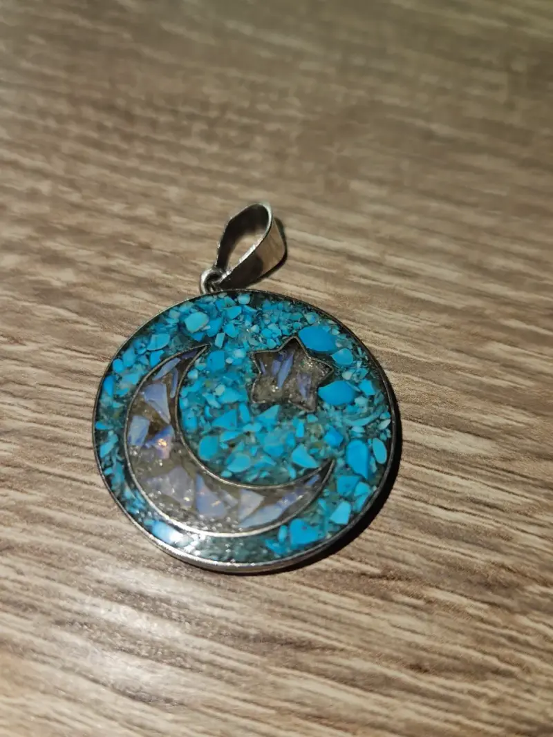 Anillo y colgante turquesa - 3