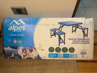 Mesa Picnic Plegable Alpes - miniatura 1