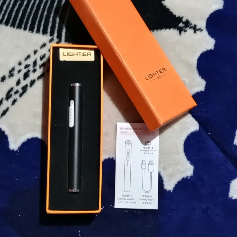 Encendedor USB recargable negro