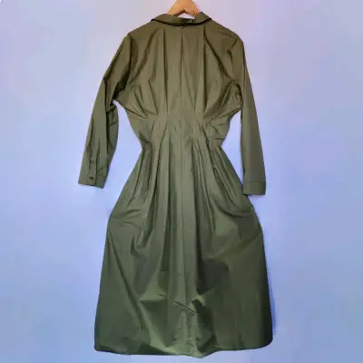 Vestido verde musgo Zara(retorno) - miniatura 2