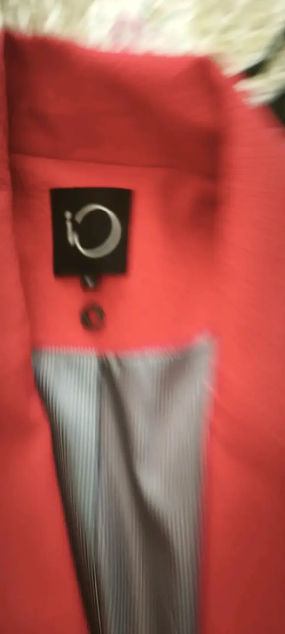 Blazer rojo elegante largo - 1