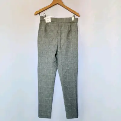 Pantalones gris a cuadros Zara(retorno) - miniatura 2