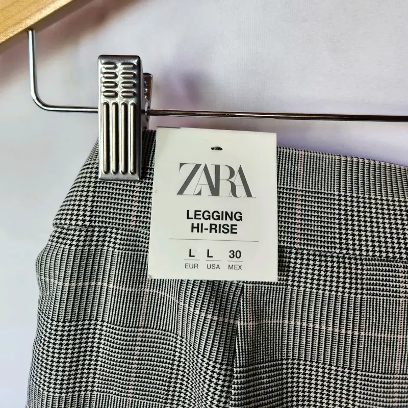 Pantalones gris a cuadros Zara(retorno) - 3