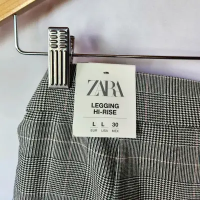 Pantalones gris a cuadros Zara(retorno) - miniatura 3