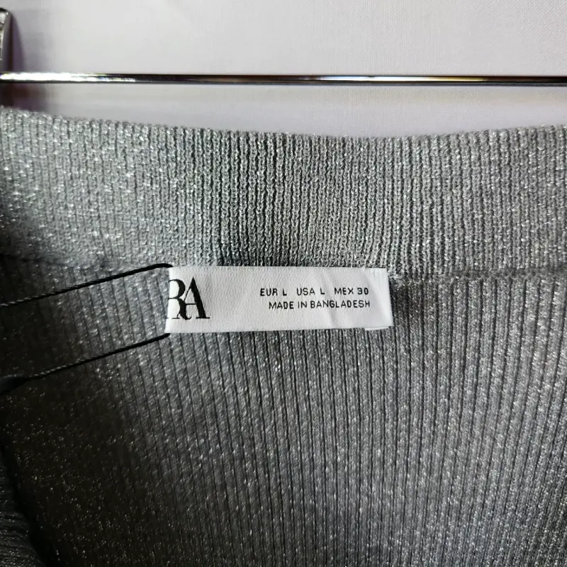 Falda gris larga elegante Zara(retorno) - 3