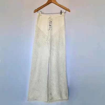 Pantalones de punto beige Zara(retorno) - miniatura 1