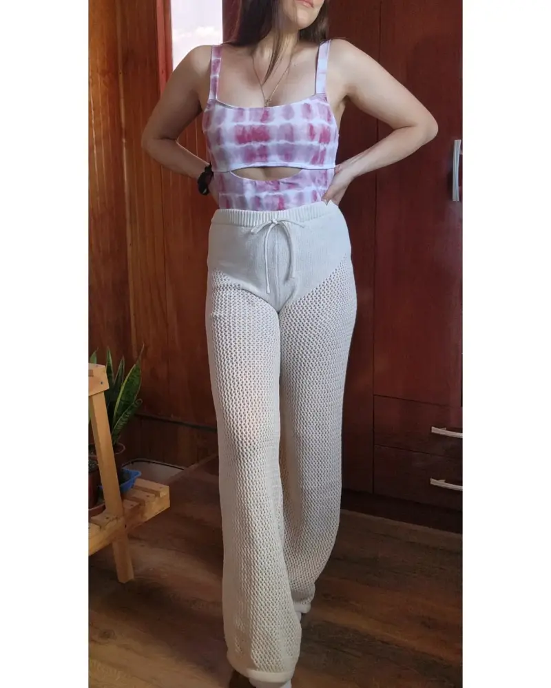 Pantalones de punto beige Zara(retorno) - 2