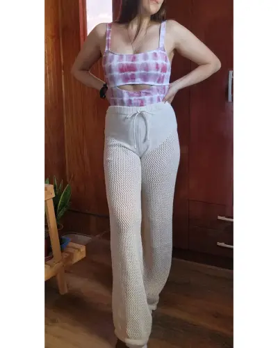Pantalones de punto beige Zara(retorno) - miniatura 2