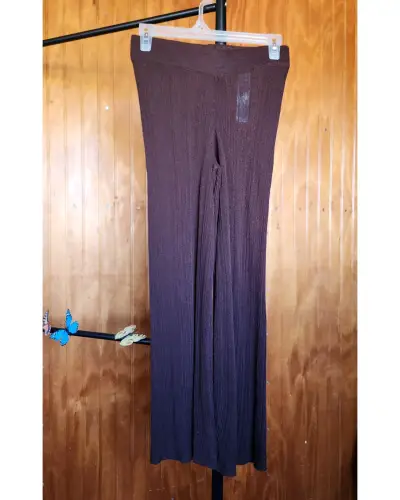 Pantalones anchos marrones verano Zara(retorno) - miniatura 1