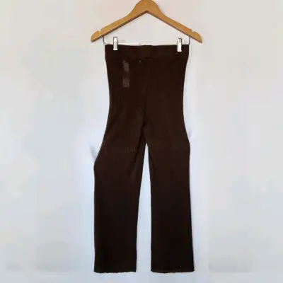 Pantalones anchos marrones verano Zara(retorno) - miniatura 2