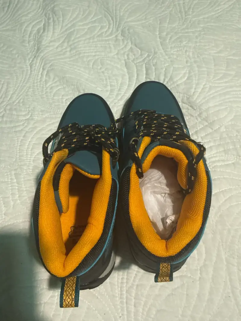 Botas infantiles azul y amarillo - 5