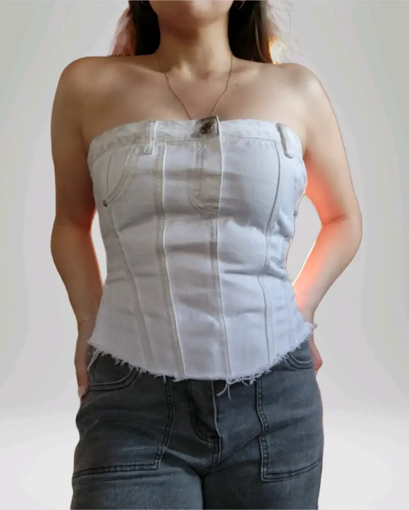 Top corsé blanco Zara(retorno) - 1