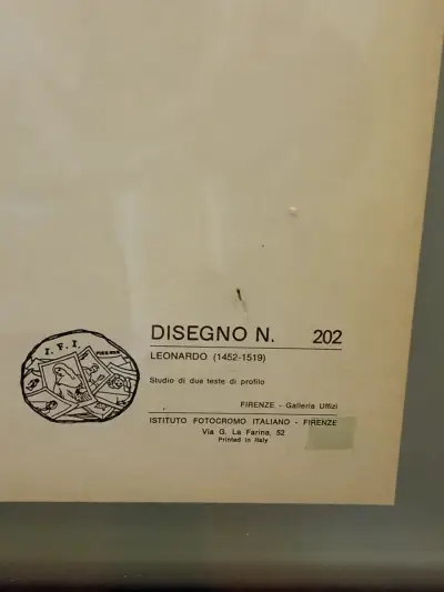 Cuadro con dibujo clásico enmarcado - miniatura 2