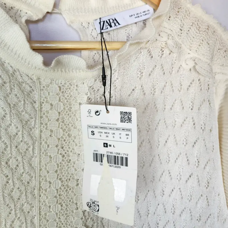Vestido blanco de encaje Zara(retorno) - 3