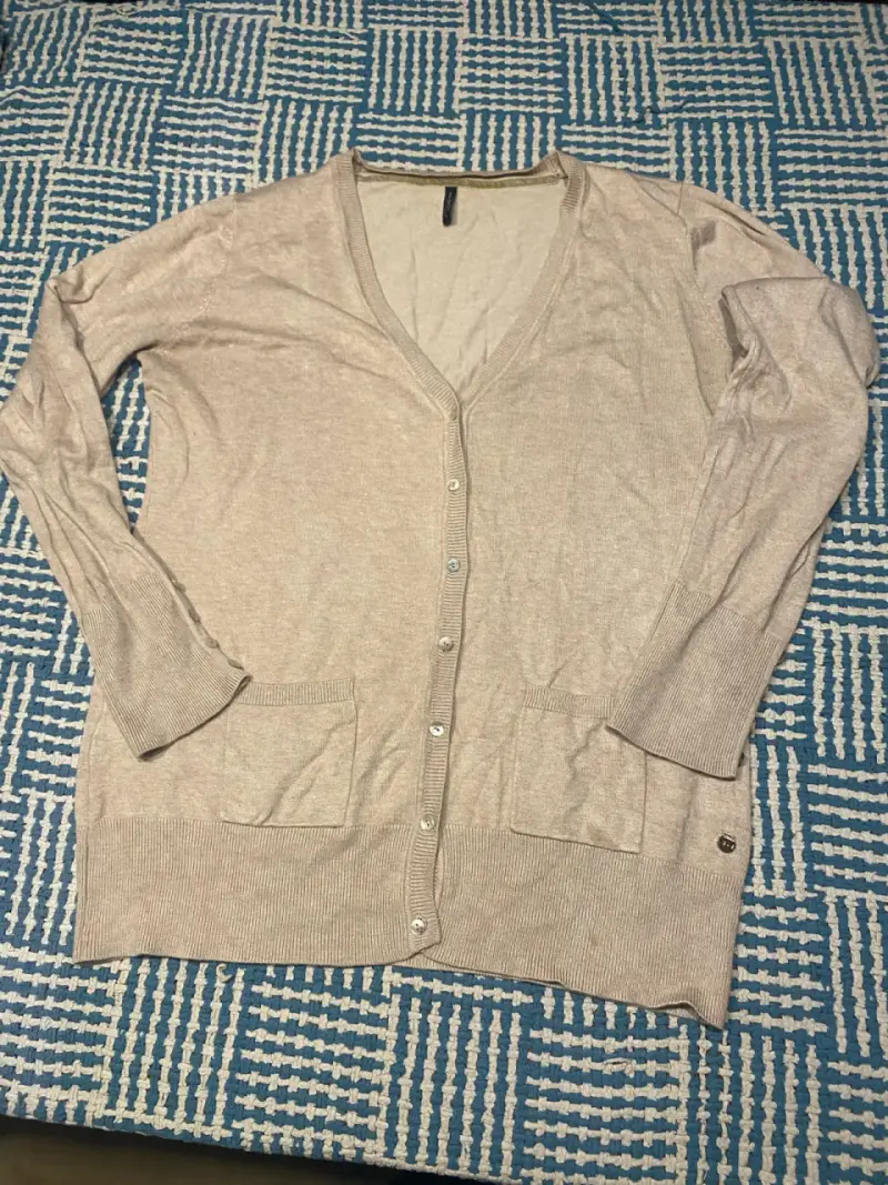 Cardigan beige de mujer