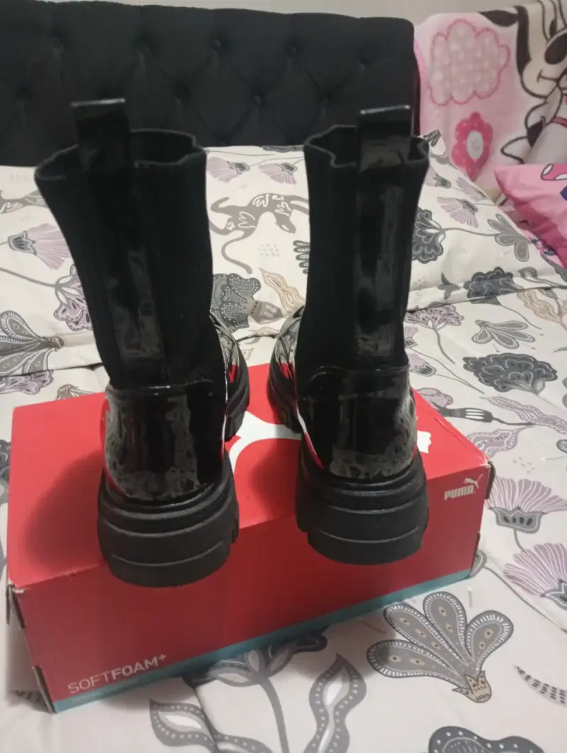 Botines negros con cierre - 3