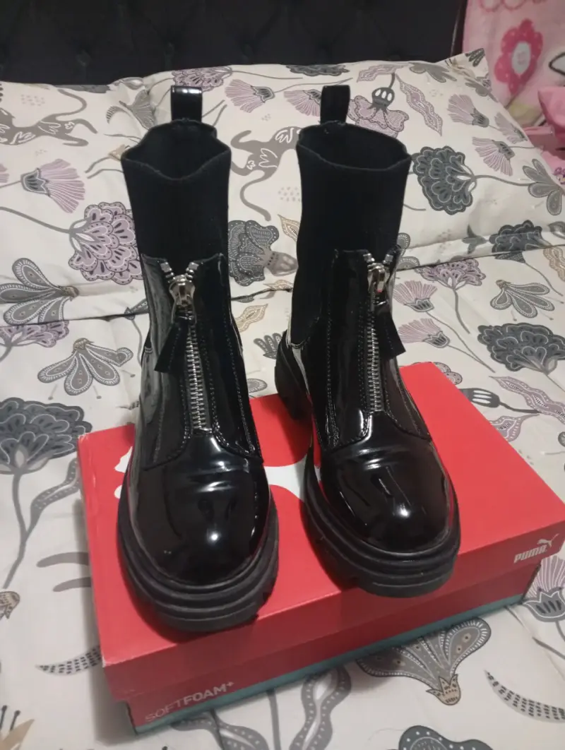 Botines negros con cierre - 4