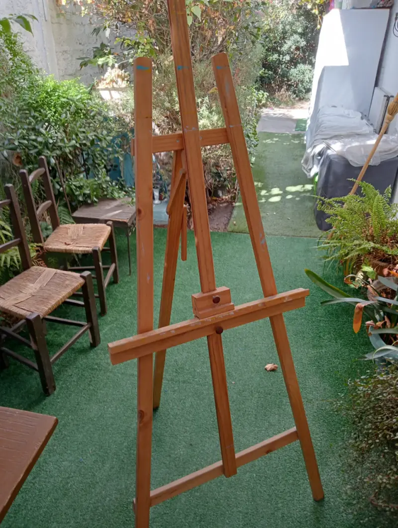 Atril de madera para pintura
