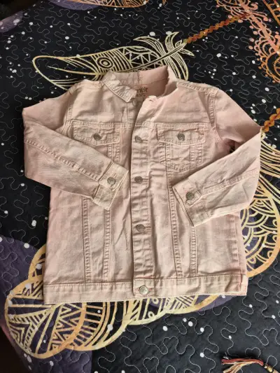Chaqueta de mezclilla rosa para niño - miniatura 1