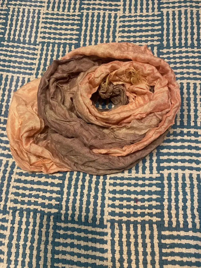 Pañuelo degradada tonos cálidos