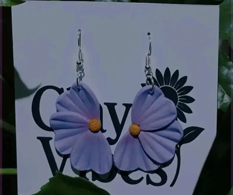 Aros arcilla polimerica 💜 - 4