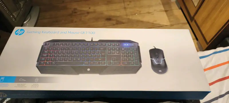 Teclado y mouse gamer HP GK1100 - 1