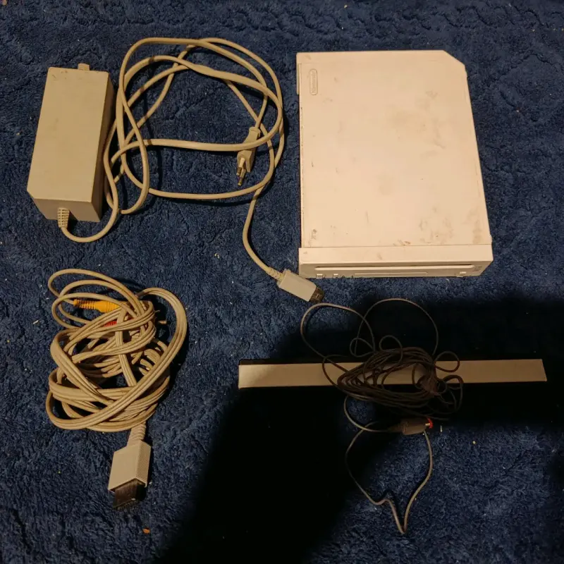 Consola con accesorios Wii blanca