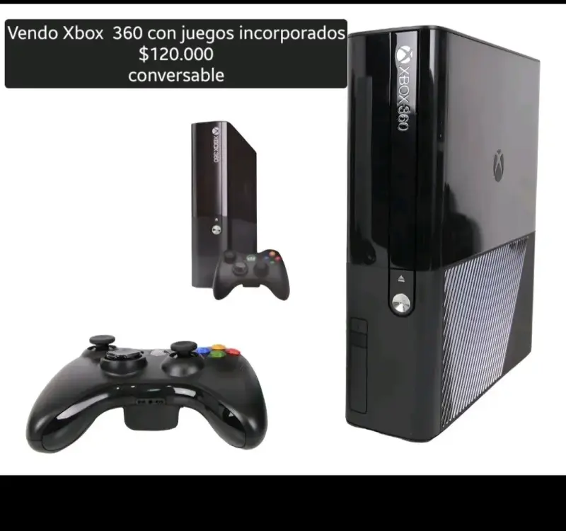 Consola Xbox 360 negra - 1