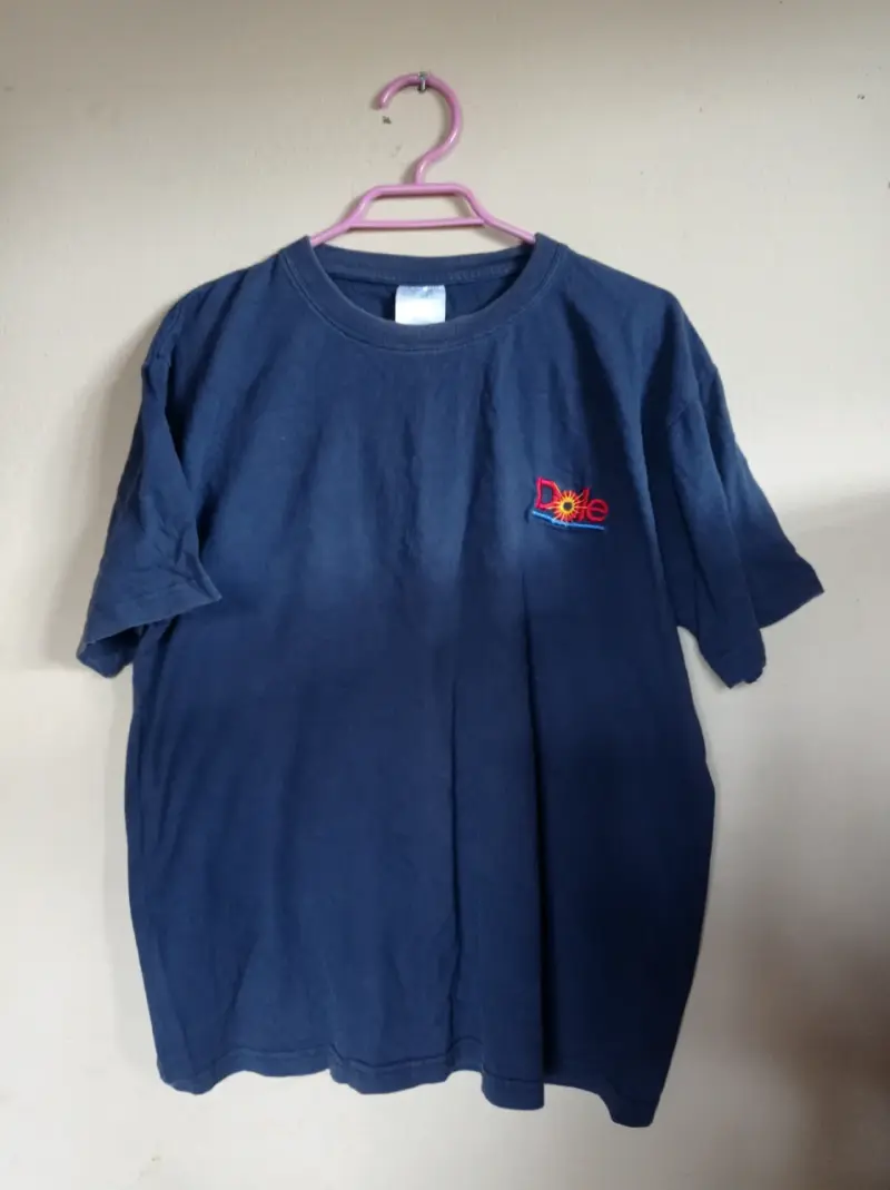 Polera azul con bordado Dole - 1