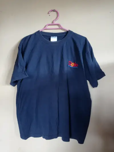 Polera azul con bordado Dole - miniatura 1