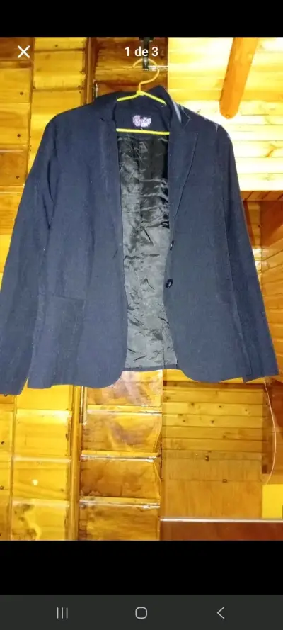 Blazer negro de hombre - miniatura 2