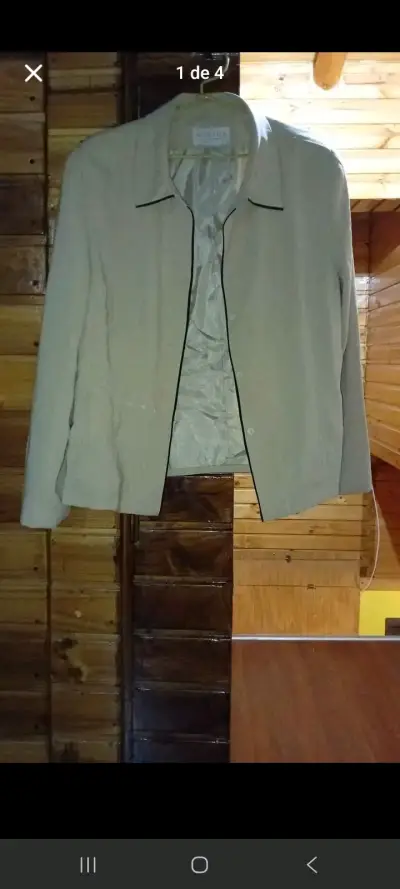 Chaqueta beige casual - miniatura 2