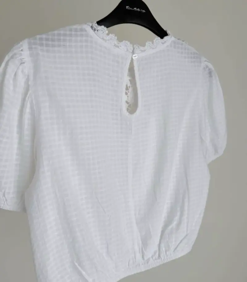 Blusa blanca encaje - 3