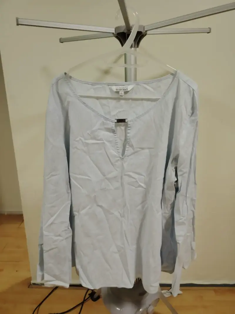 Blusa rayada azul mujer