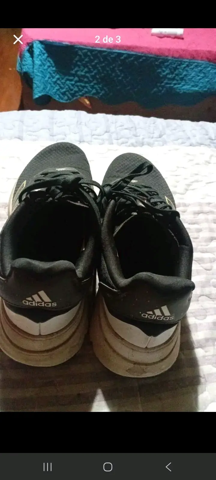 Zapatillas negras Adidas usadas - 1