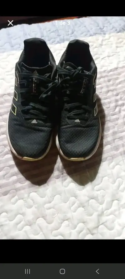 Zapatillas negras Adidas usadas - miniatura 2