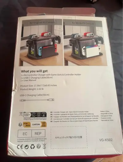 Cargador y soporte para mandos Switch - miniatura 3