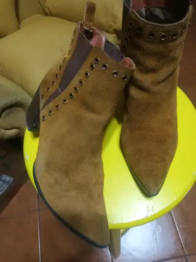 Botines de gamuza marrón WLS - miniatura 1